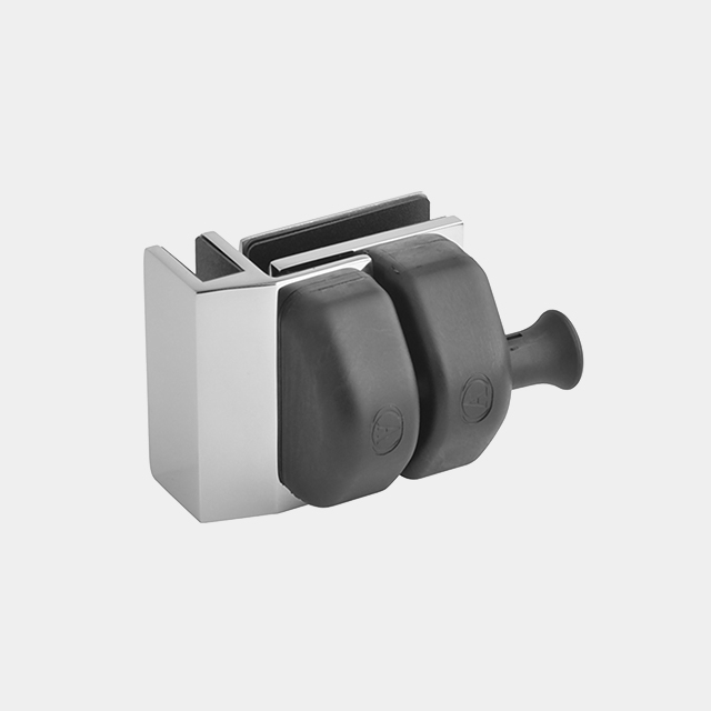 Plastic Cap Glass to Glass Ex-Corner Latch