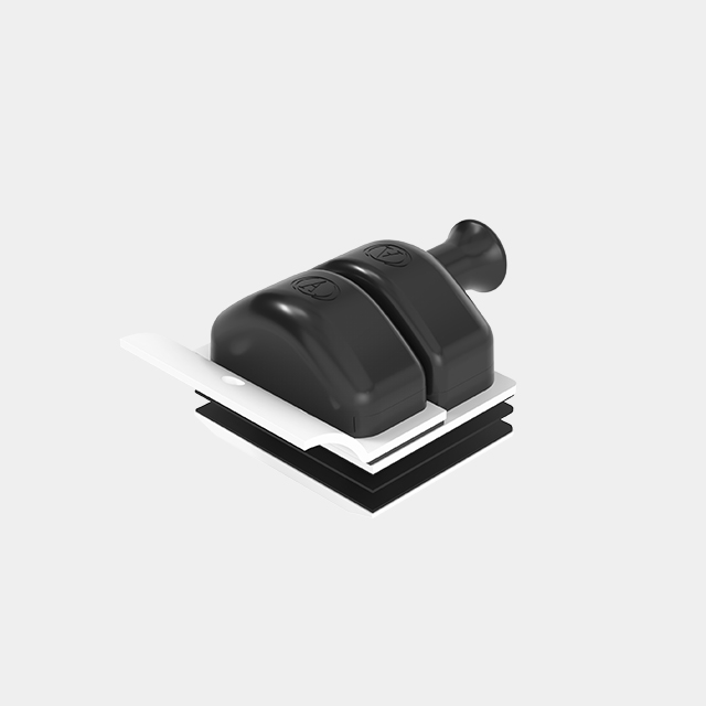 Plastic Cap Glass to Round Post Latch