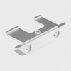 Soft Close Hinge Square Post Mount Plate