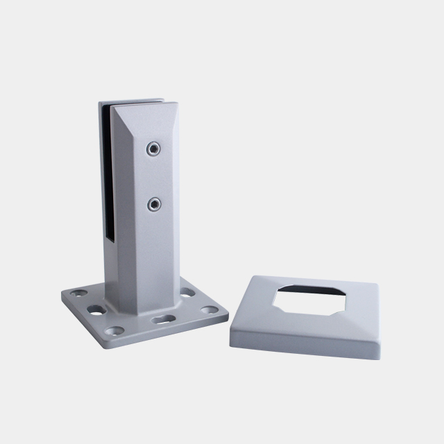 Adjustable Square Base Plated Spigot For 12mm Glass