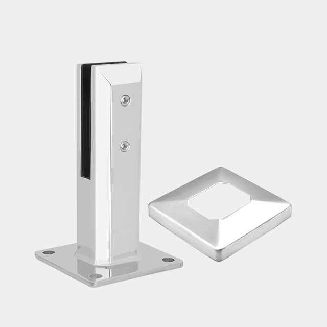 180MM High Square Base Plated Spigot For 12mm Glass