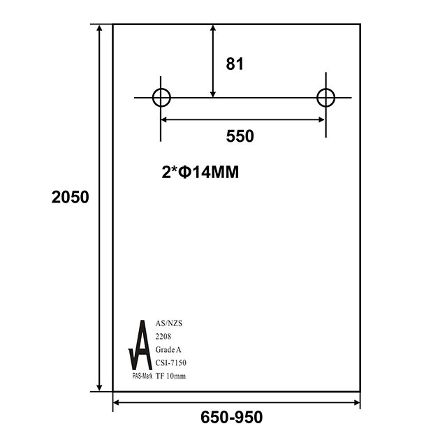 Sliding Shower Fixed Panel