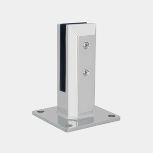 140MM High Square Base Plated Spigot For 12mm Glass