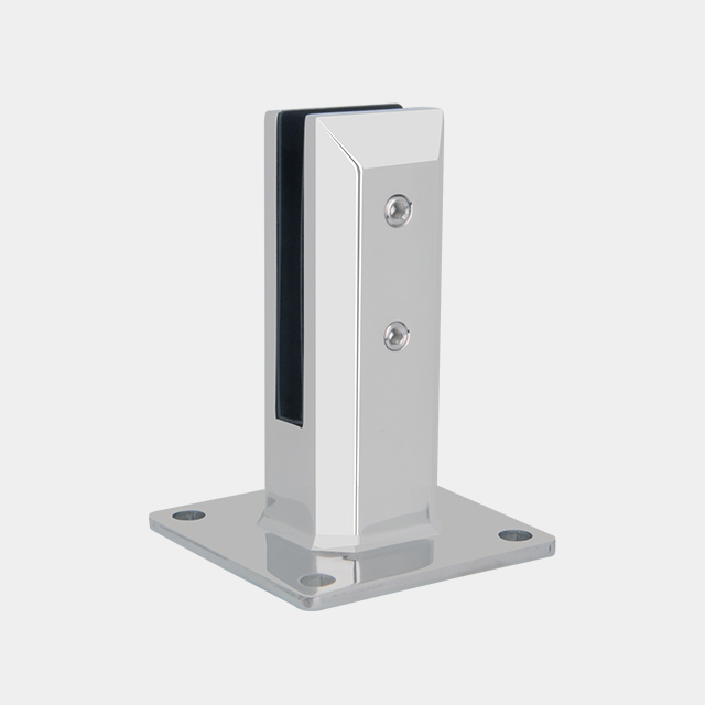 140MM High Square Base Plated Spigot For 12mm Glass