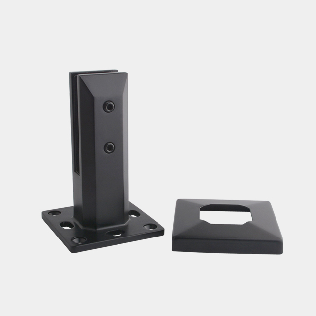 Adjustable Square Base Plated Spigot For 12mm Glass