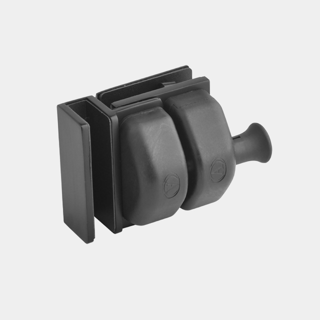 Plastic Cap Glass to Glass Ex-Corner Latch