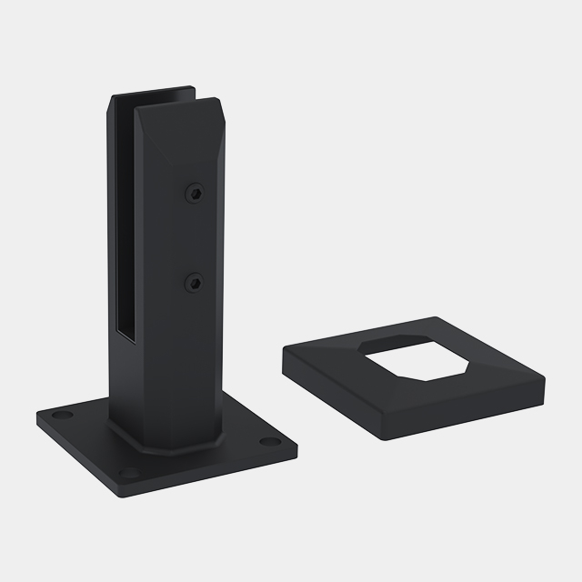 Square Base Plated Spigot For 17.52mm Glass