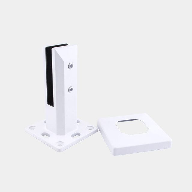 Adjustable Square Base Plated Spigot For 12mm Glass