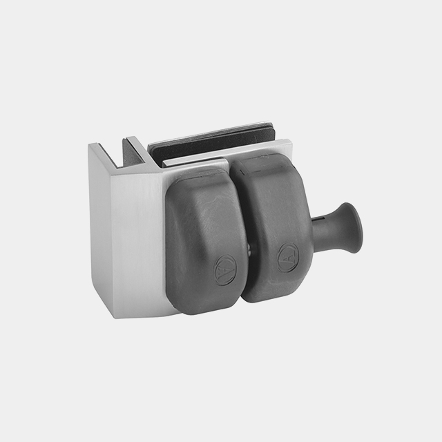 Plastic Cap Glass to Glass Ex-Corner Latch