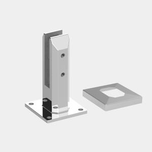Square Base Plated Spigot For 17.52mm Glass