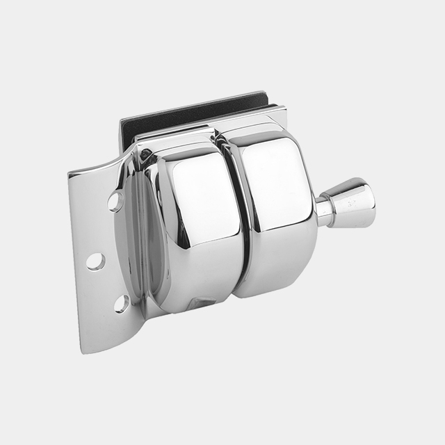 Full Stainless Steel Glass to Round Post Latch