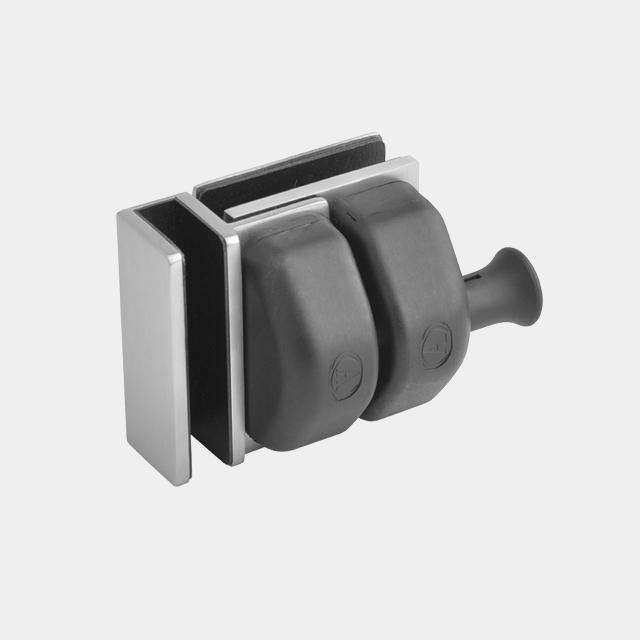 Plastic Cap Glass to Glass Ex-Corner Latch