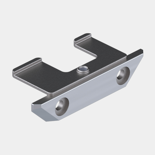 Soft Close Hinge Square Post Mount Plate