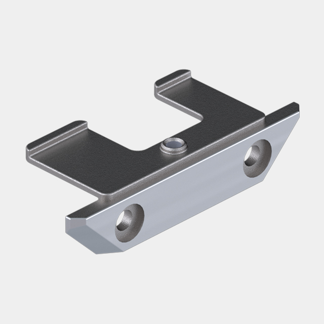 Soft Close Hinge Square Post Mount Plate