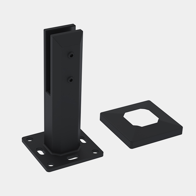 Square Base Plated Spigot For 12mm Glass