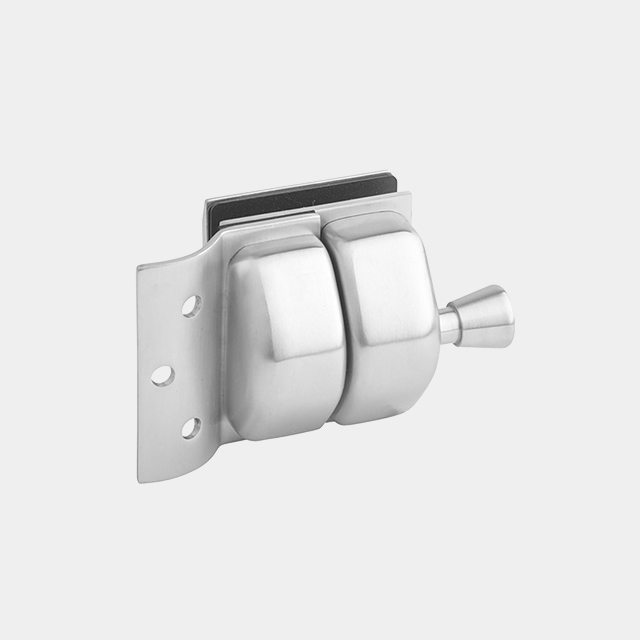 Full Stainless Steel Glass to Round Post Latch