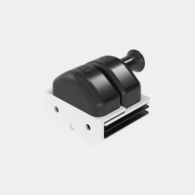 Plastic Cap Glass to Wall/SQ Post Latch