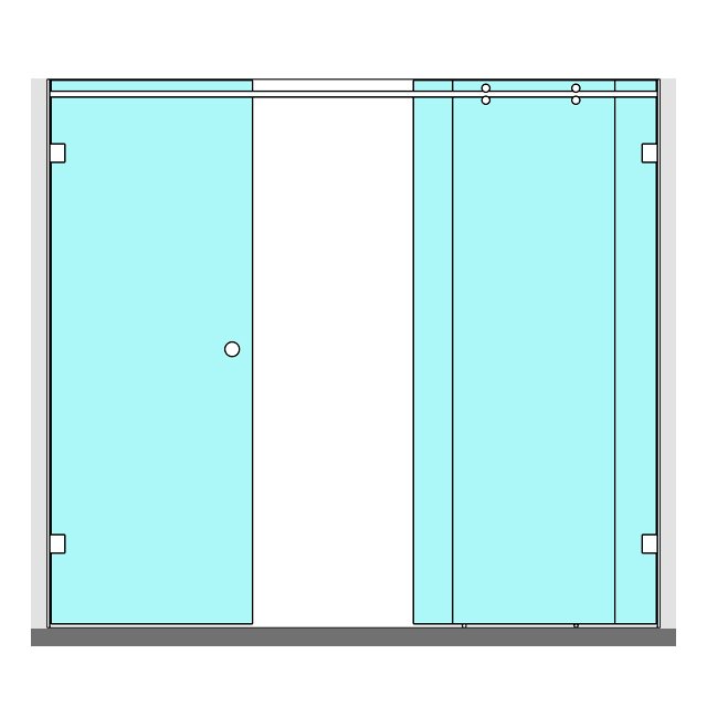 Three Panel Direct Push