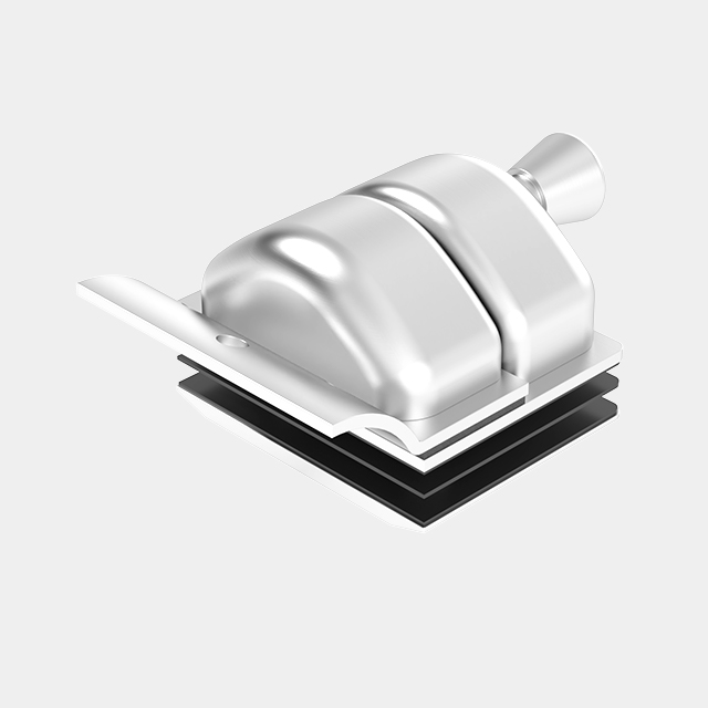 Full Stainless Steel Glass to Round Post Latch